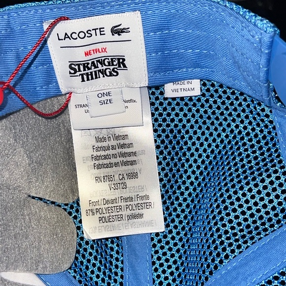 🌟New Stranger Things LACOSTE Mesh Trucker Baseball Hat Demogorgon Crocodile🌟 - Picture 3 of 6